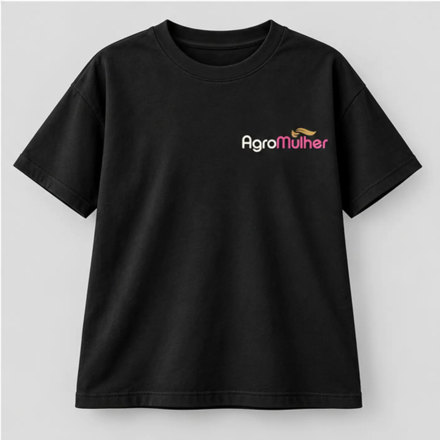 T-shirt preta AgroMulher Essential